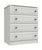 White Hadleigh 4 Drawer Chest