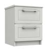 White Gloss Isla 2 Drawer Bedside