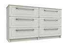 White Gloss Isla 3 Drawer Double Chest