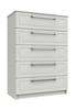 White Gloss Isla 5 Drawer Chest