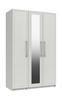 White Gloss Isla 3 Door Robe with Mirror