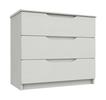 White Gloss Sonata 3 Drawer Chest