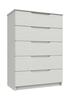 White Gloss Sonata 5 Drawer Chest