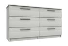 White Woodgrain Midhurst 3 Drawer Double Chest