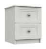 White Tonbridge 2 Drawer Bedside