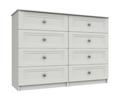 White Tonbridge 4 Drawer Double Chest