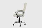 Houston High Back Leather Executive Chair - Cream