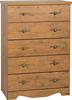 Cairo Five Drawer Bedside Chest