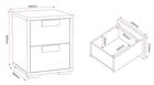 Cambourne Bedside Chest Dimensions