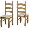 Pair of Corona Dining Chairs - Cream