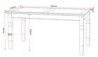 Corona 5 Foot Dining Table Dimensions