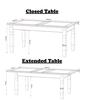 Corona Extending Dining Table Dimensions