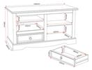 Corona Entertainment Unit Dimensions