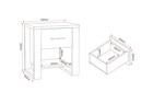 Kingston Bedside Table Dimensions