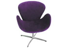 Arne Jacobsen Inspired Swan Chair - Shown In Purple