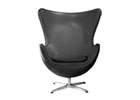 Egg Chair - Shown In Black Faux Leather - Click to Enlarge Image