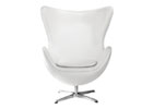 Egg Chair - Shown In White Faux Leather - Click to Enlarge Image