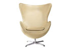 Egg Chair - Shown In Caramel Faux Leather - Click to Enlarge Image