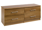 Andante Walnut Finish Two Drawer Double Chest