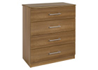 Andante Walnut Finish Four Drawer Chest