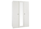 Calando Cream Tall Three Door Wardrobe