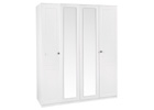 Calando White Tall Four Door Wardrobe