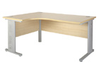 Rio Radial Left Handed Maple Desk - 160cm