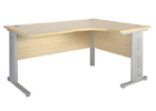 Rio Radial Right Handed Maple Desk - 160cm
