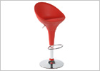 Red High Back Barstool
