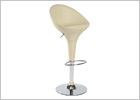 Cream High Back Barstool