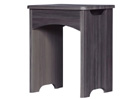 Grey Dressing Table Stool With Sand Gloss