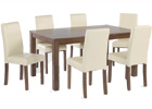 Brompton Large Dining Table Plus Six Cream Dining Chairs