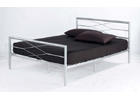 Brooklyn Kingsize Metal Bed - Silver