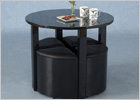 Charisma Black Stowaway Dining Set