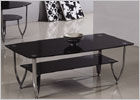 Galaxy Coffee Table with Black Glass