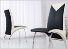G614 Chairs - Black and Cream