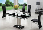 Gio Small Extending Dining Set and G501 Framless Tall Back Chairs