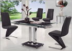 Gio Small Extending Dining Set and G632 Z Chairs