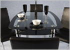 Harlequin Glass Top Dining Set