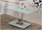 Jet Lamp Table with Frosted Glass