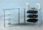 Lisbon Hi-Fi Unit with Clear Glass