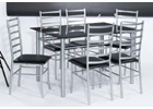 Lincoln Black Glass Dining Table