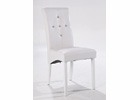 White Moroe Faux Leather Chair