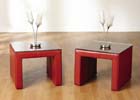Luxor Rustic Red Lamp Table