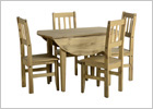 Mexican Round Drop Leaf Dining Set - Closed
