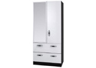 Mode Piano Two Door Combi Wardrobe with Mirror