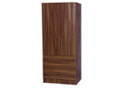Mode Tobacco Walnut Two Drawer Combi Wardrobe