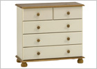 Richmond Creme Pine Bedroom Set