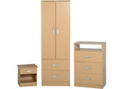 Polar Bedroom Set - Beech Finish