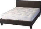 Prado Double Bed - Expresso Brown PVC